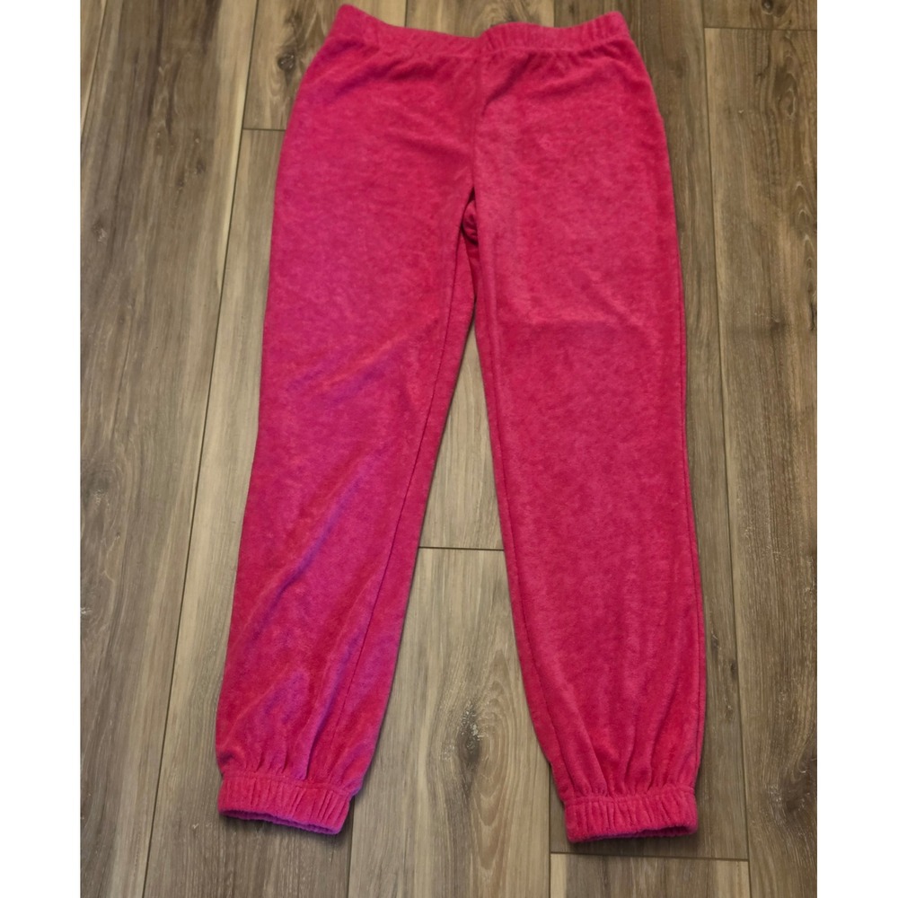 Juicy Couture Elastic Waistband Jogger Pants Women's Size Small Pink Back Print